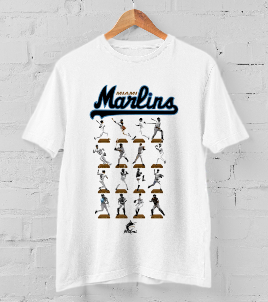 Miami Marlins Baseball Legends Hall Of Fame Moments T-Shirt