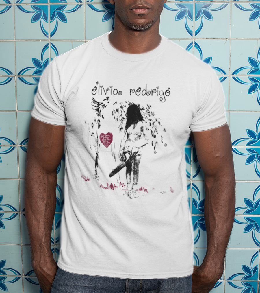 Olivia Rodrigo Chainsaw Art With Heart T-Shirt