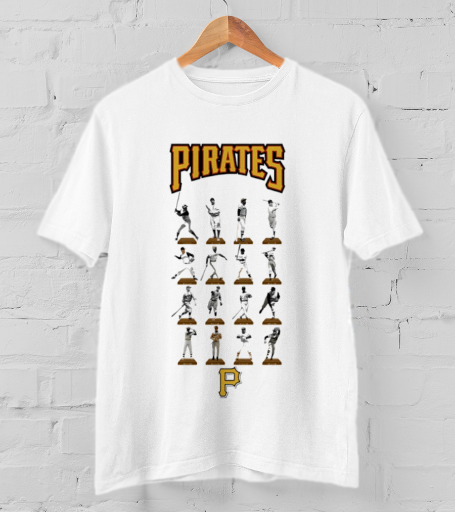 Pittsburgh Pirates Legends Hall Of Fame Baseball Players Iconic Moments T-Shirt