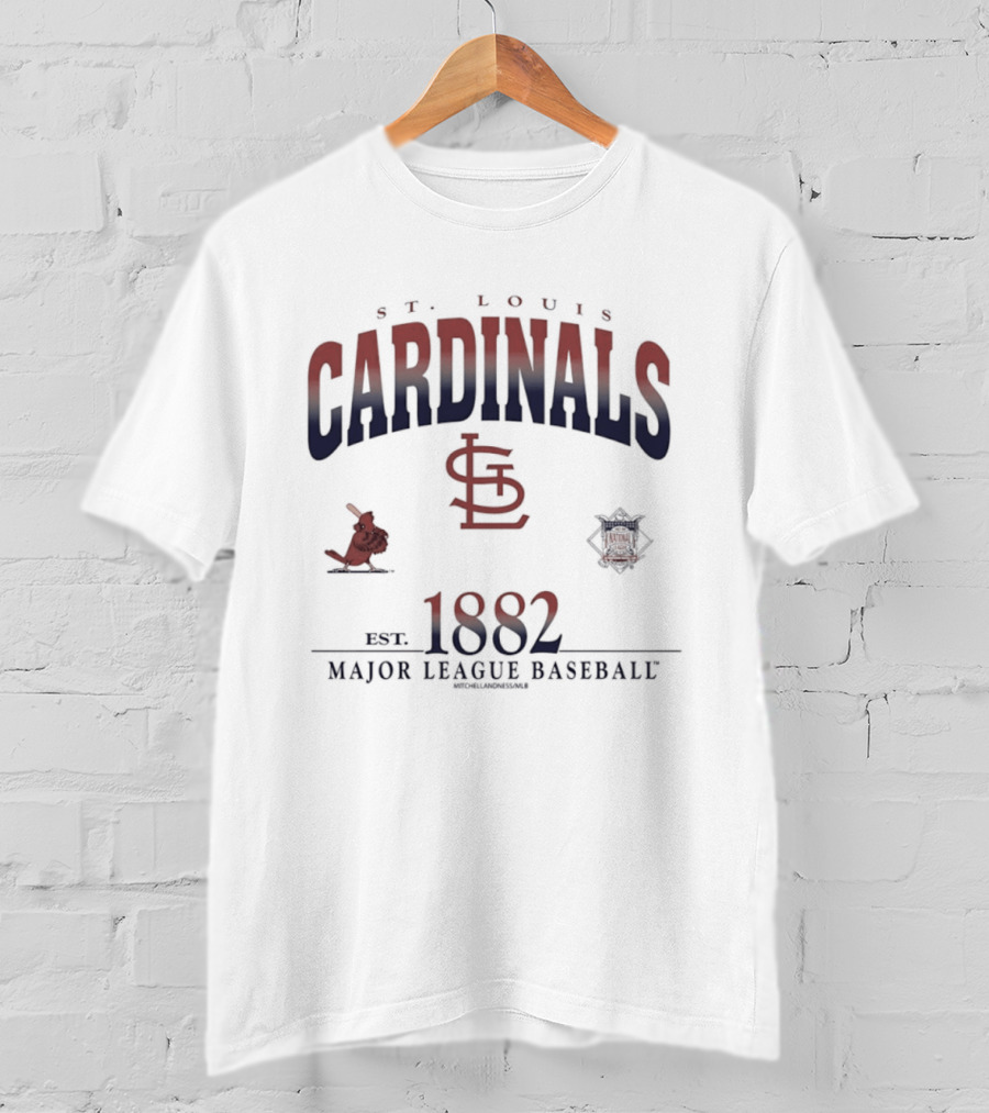 St Louis Cardinals Est 1882 Major League Baseball Vintage Team T-Shirt