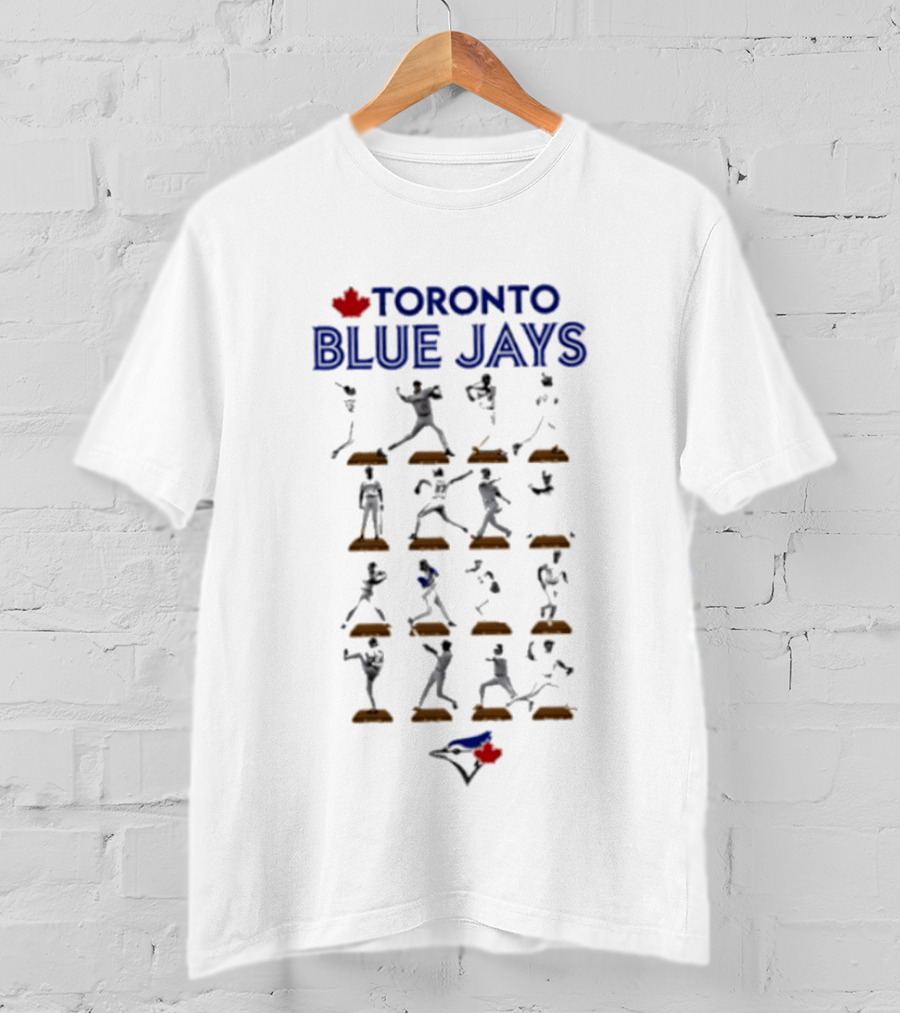 Toronto Blue Jays Legends Hall Of Fame Baseball Players Display T-Shirt