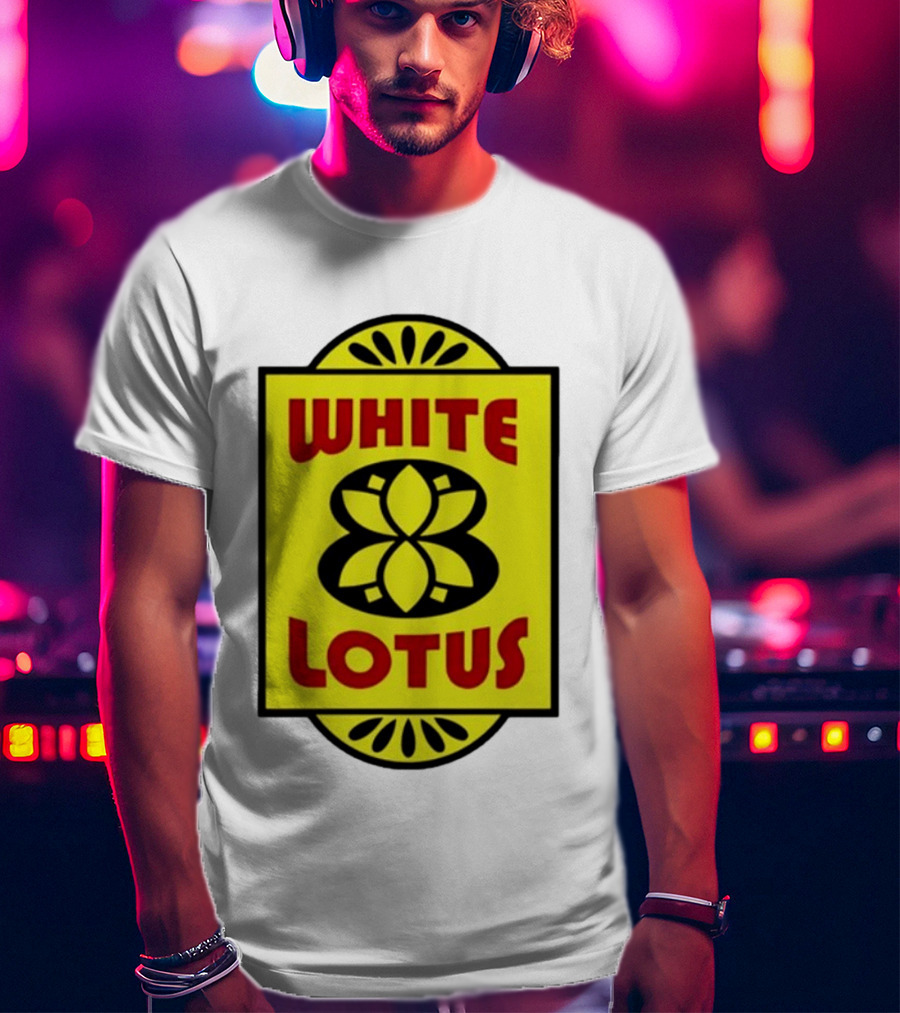 White Lotus Retro Motel Sign T-Shirt