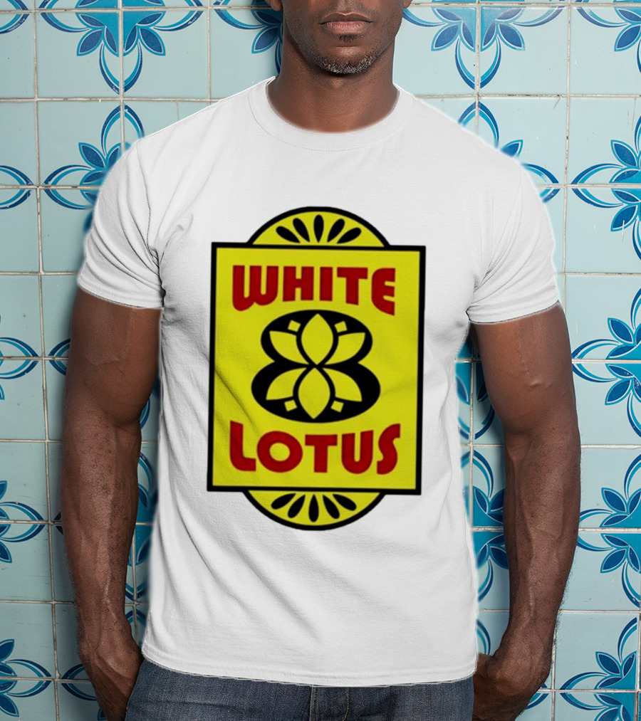 White Lotus Retro Motel Sign T-Shirt