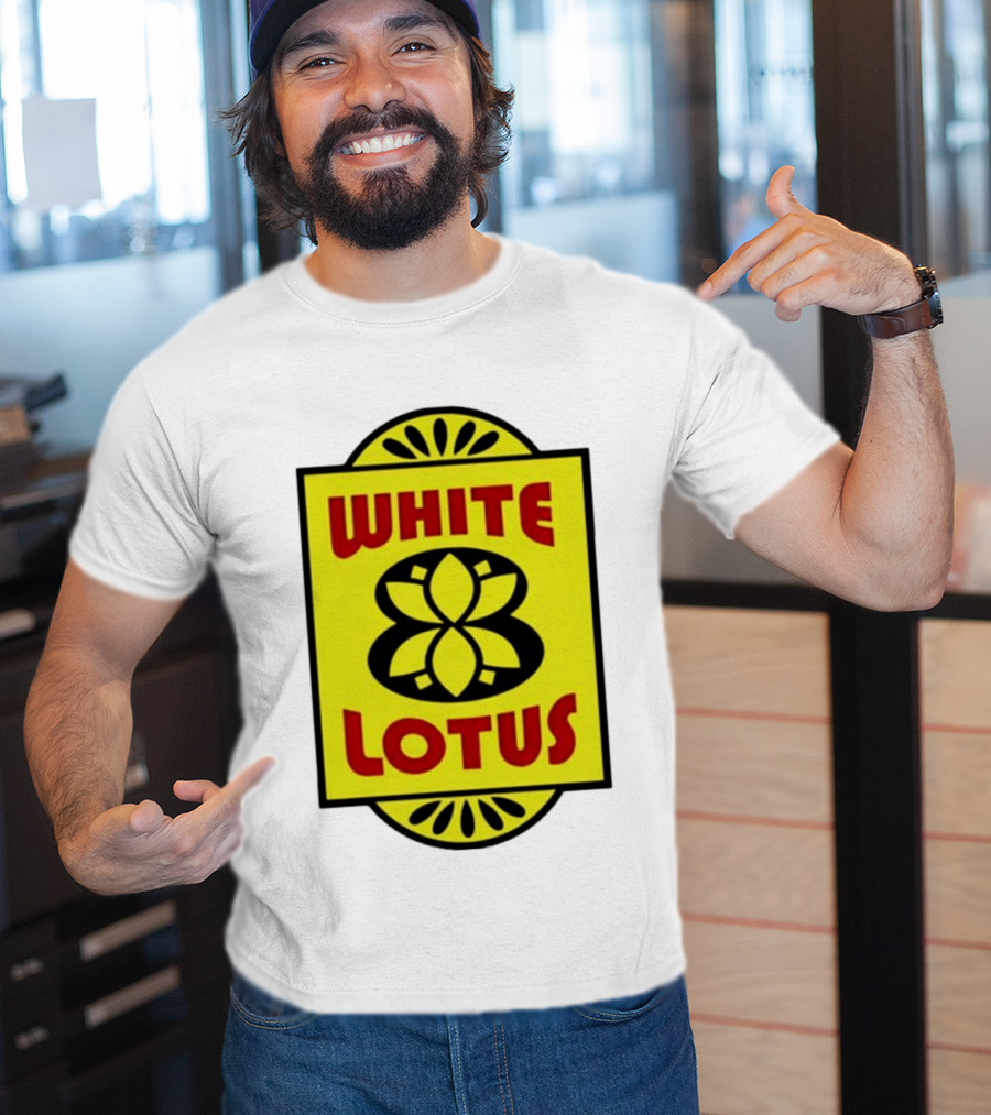 White Lotus Retro Motel Sign T-Shirt