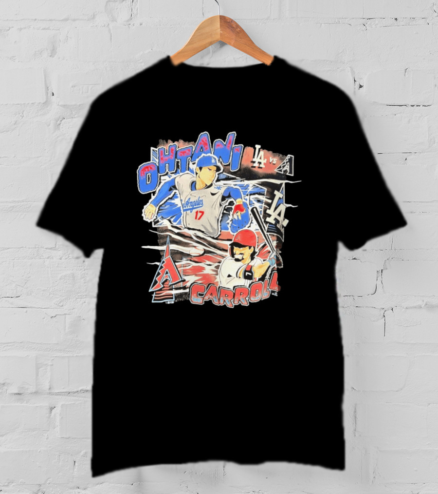 Ohtani Vs Carroll Anime Comic LA Vs Arizona T-Shirt