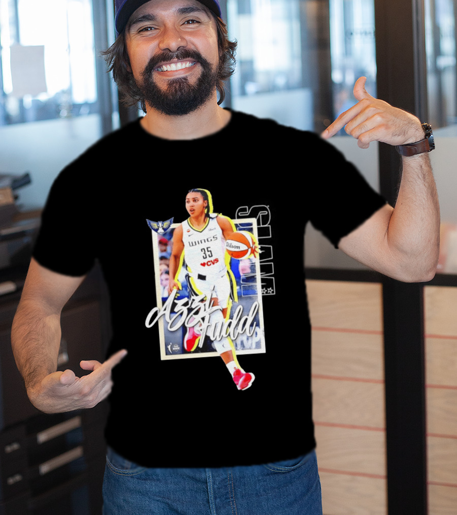 Azzi Fudd Dallas Wings Basketball Slam 262 CVS Wilson T-Shirt