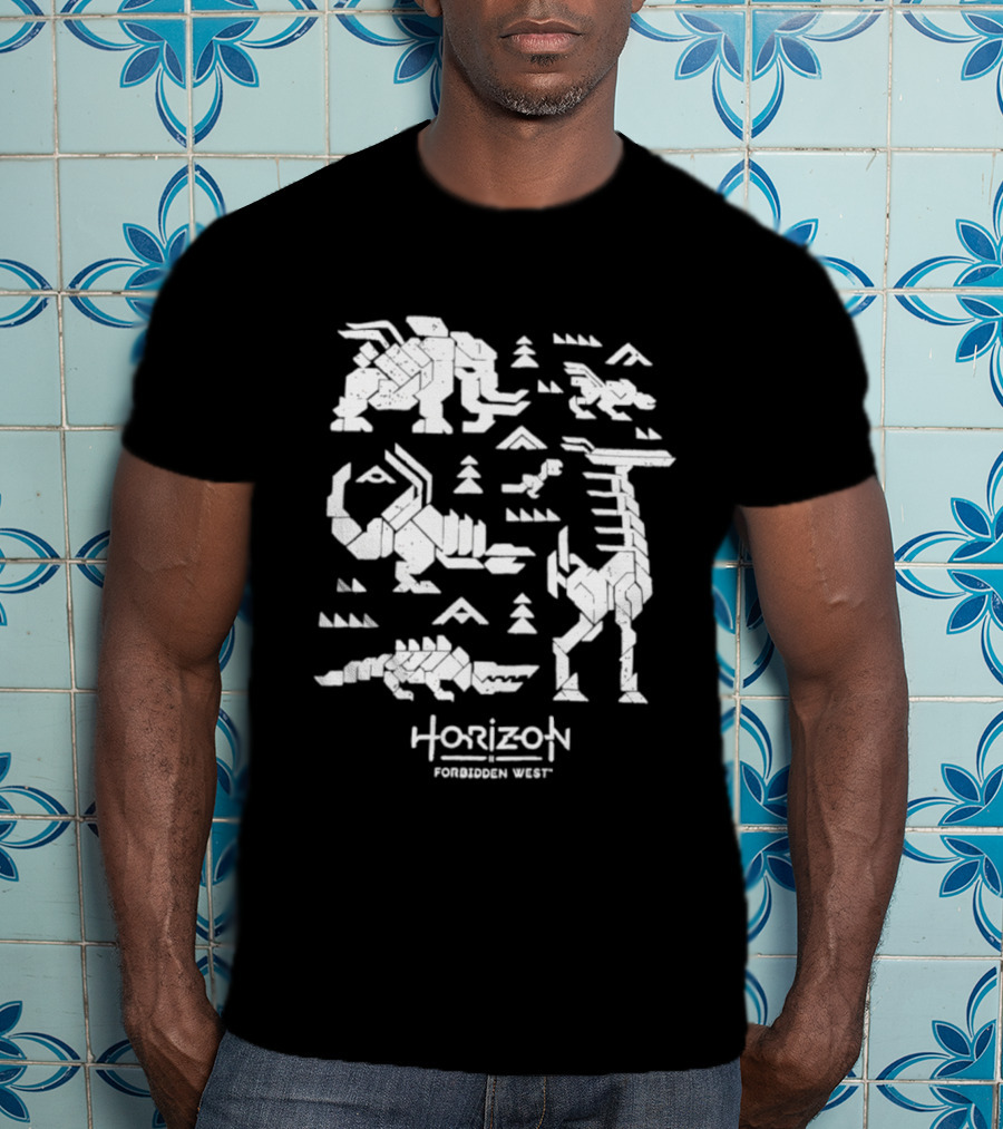 Horizon Forbidden West Machines Iconic Game Creatures T-Shirt