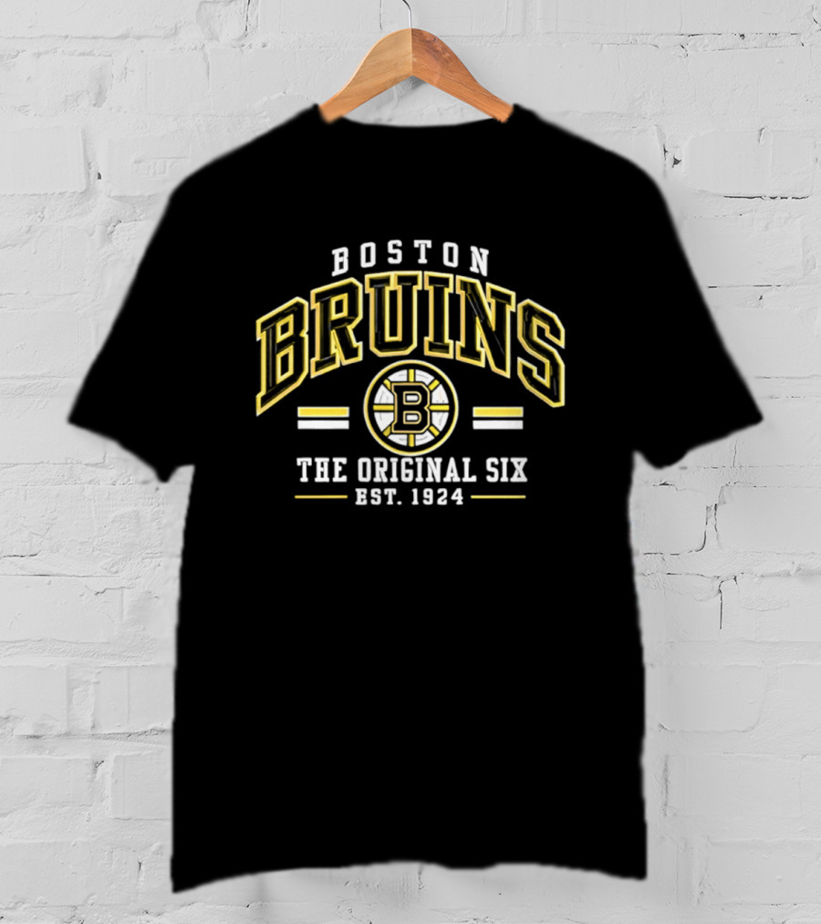 Boston Bruins The Original Six Est 1924 Vintage Style Classic Team T-Shirt