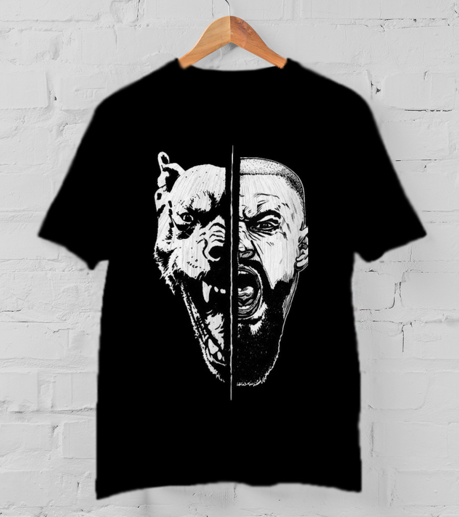 Bron Breakker Split Face Tiger Fusion T-Shirt