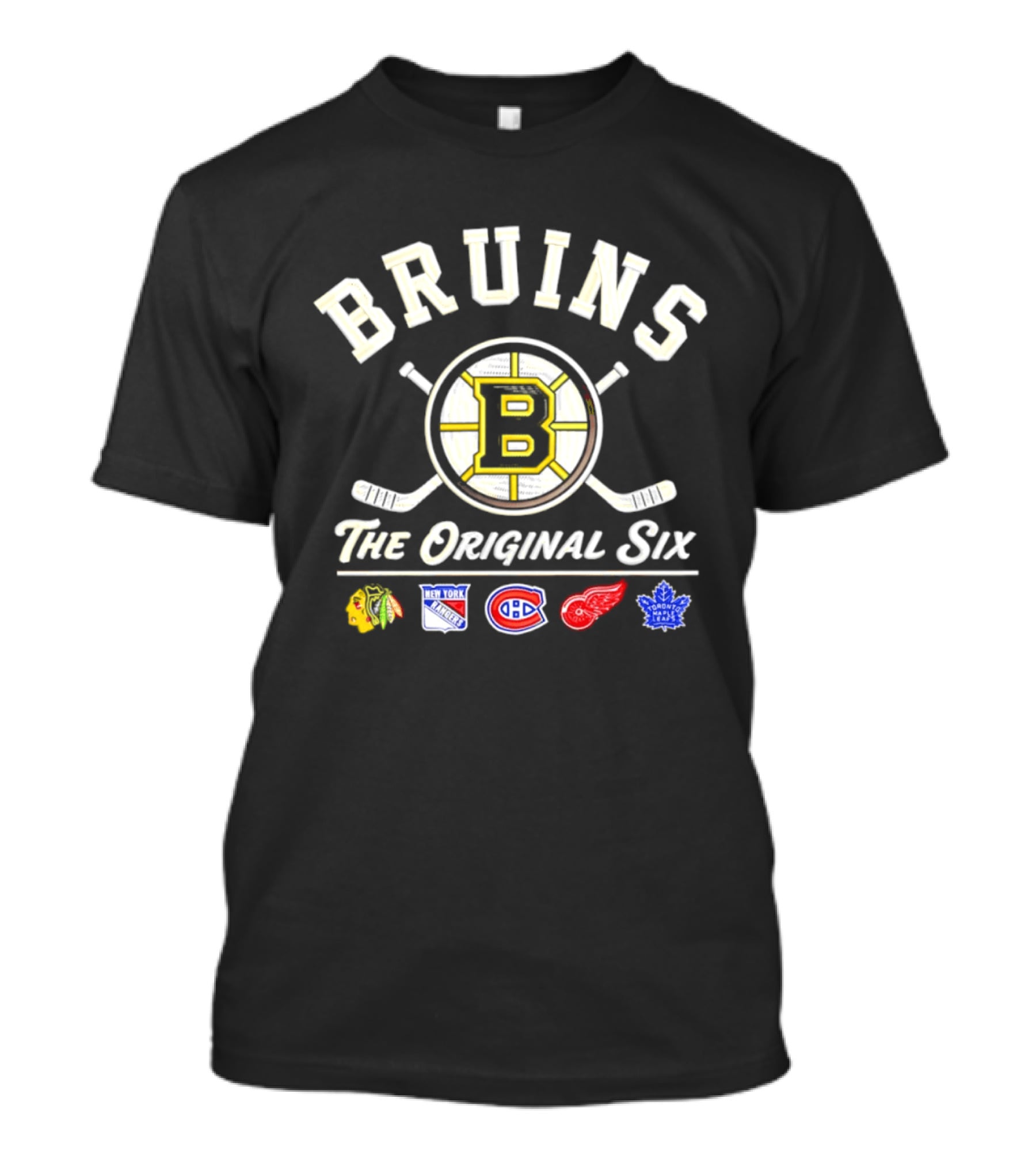 Bruins The Original Six NHL Teams Blackhawks Rangers Canadiens Red Wings Maple Leafs T-Shirt