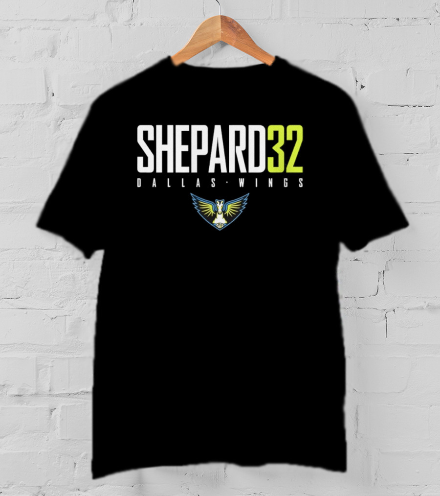 Shepard 32 Dallas Wings WNBA Logo 2026 T-Shirt