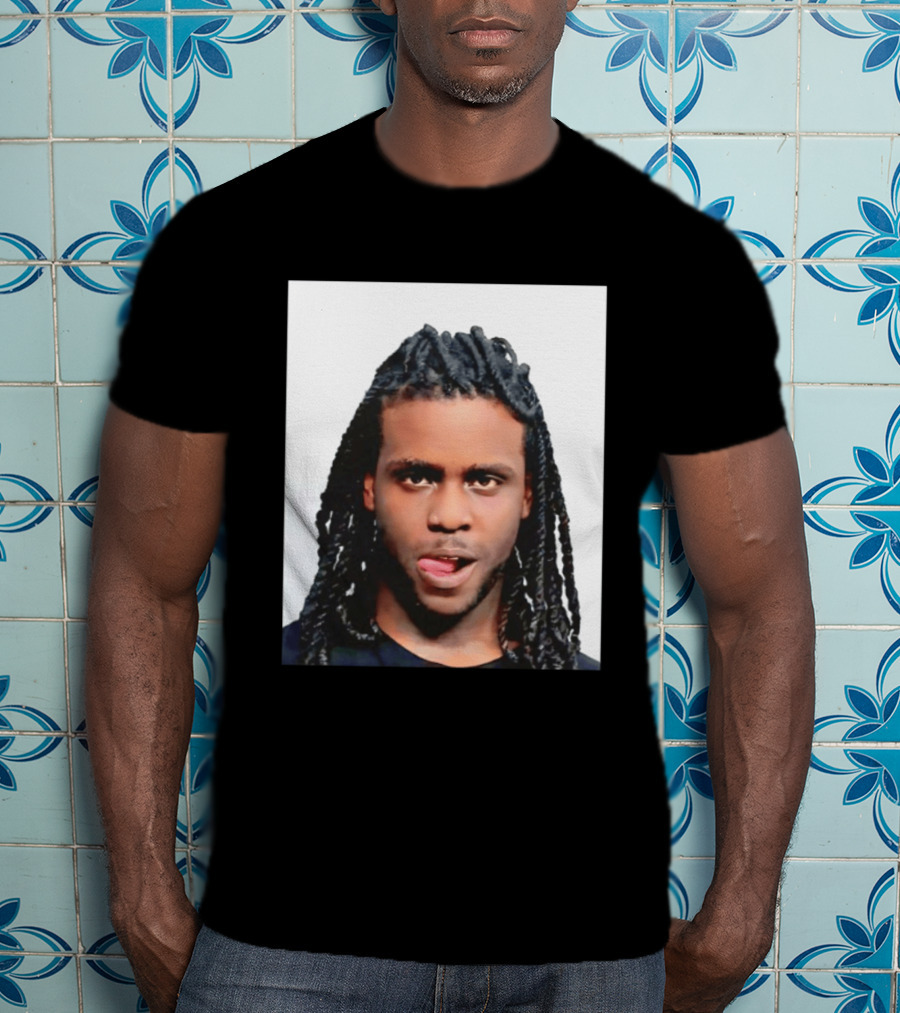 Chief Keef Shot Photo Dreadlocks Tongue Out T-Shirt