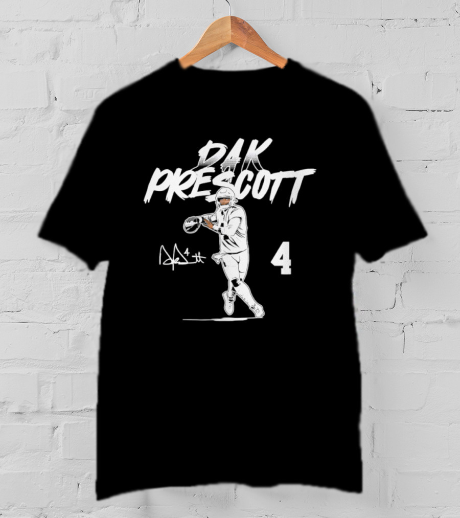 Dak Prescott 4 Dallas Cowboys 2026 Star Pose T-Shirt
