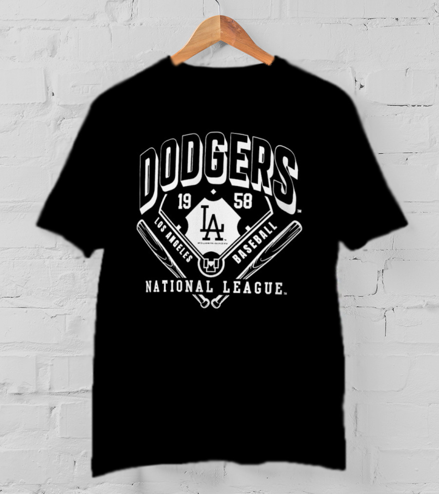 Dodgers 1958 Los Angeles Baseball National League LA T-Shirt