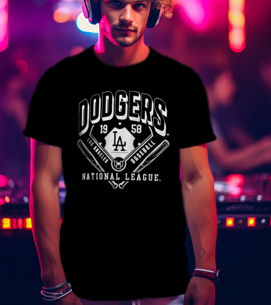 Dodgers 1958 Los Angeles Baseball National League LA T-Shirt