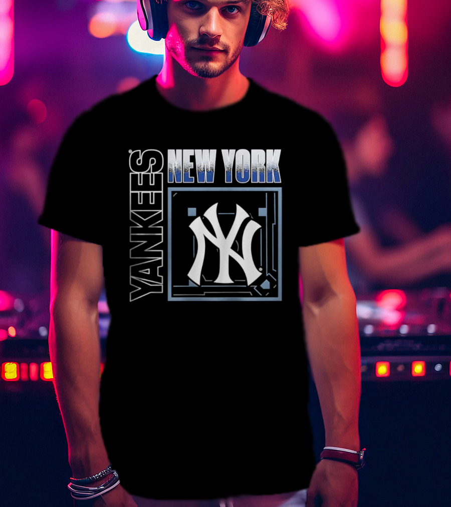 Men's New York Yankees George Lombard Jr. Black Homefield Pop Yankees T-Shirt