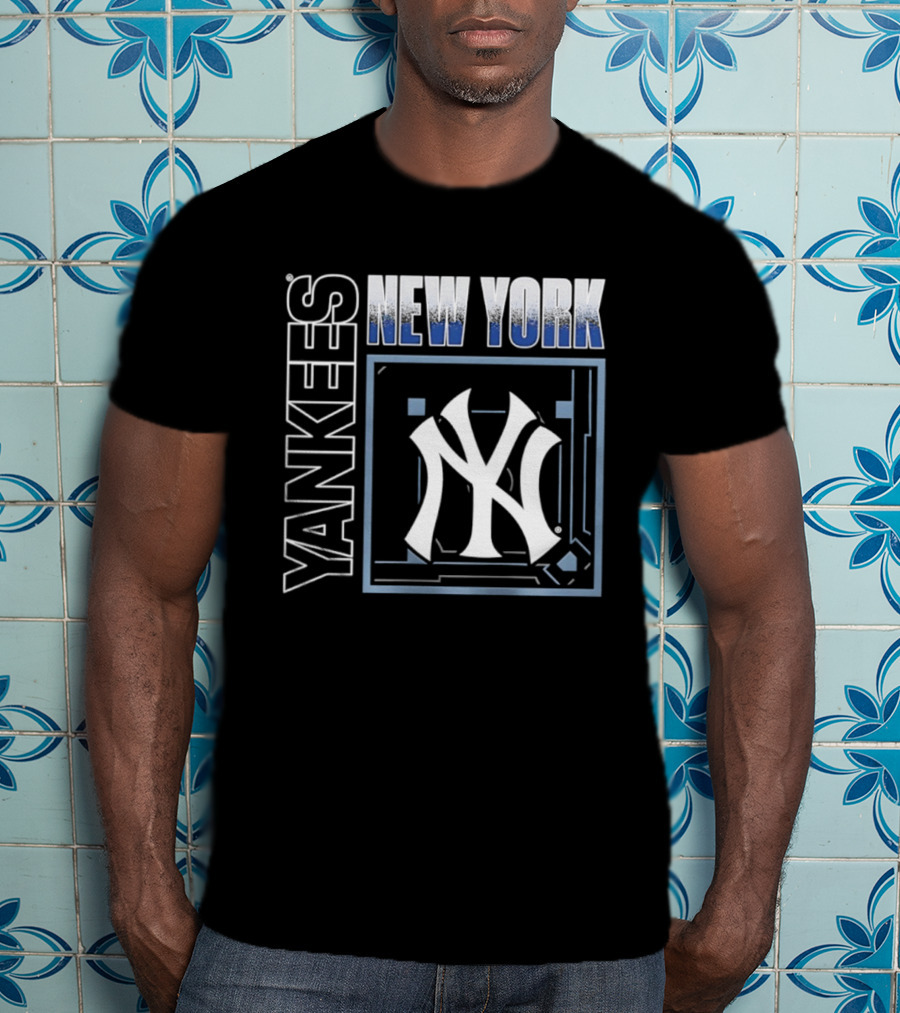 Men's New York Yankees George Lombard Jr. Black Homefield Pop Yankees T-Shirt