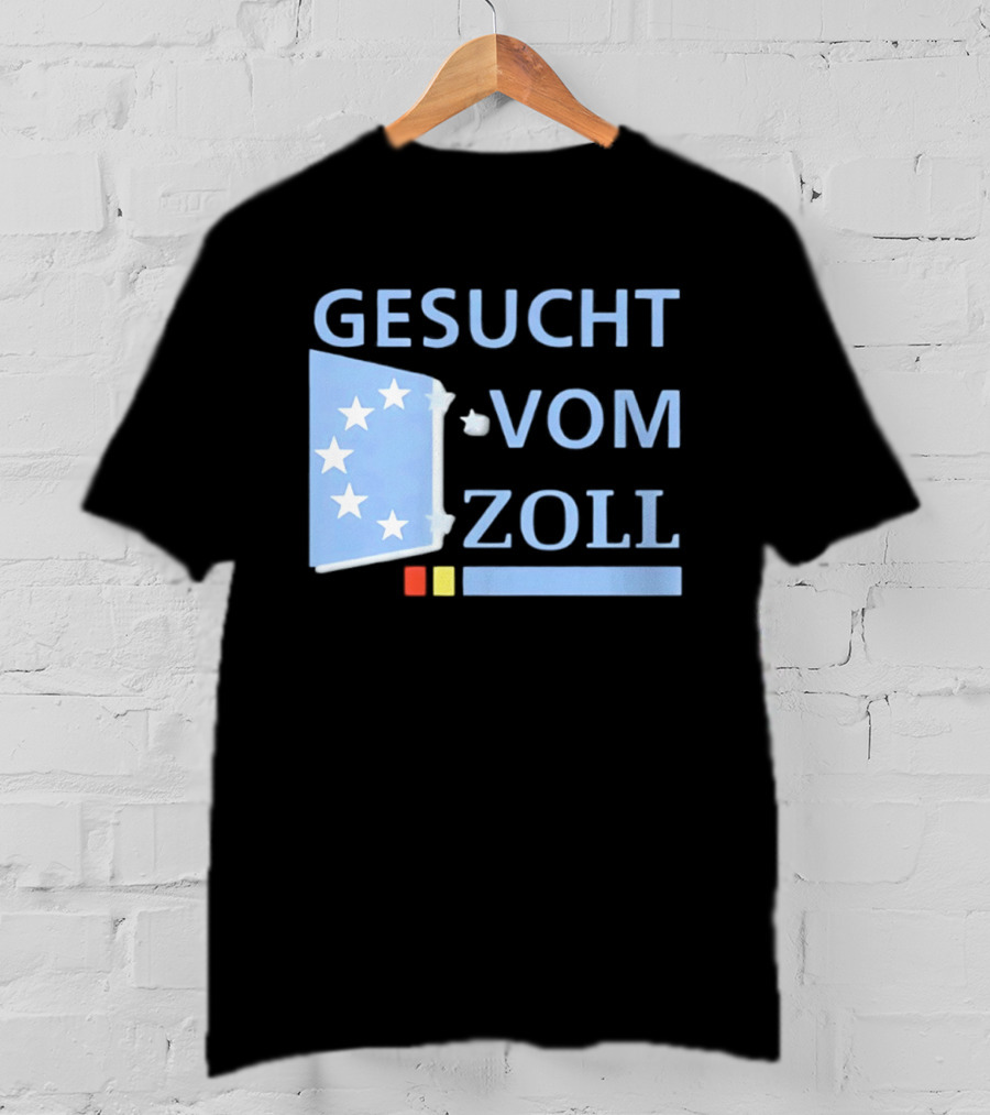 Gesucht Vom Zoll Sterne EU Symbol Farben Banner T-Shirt