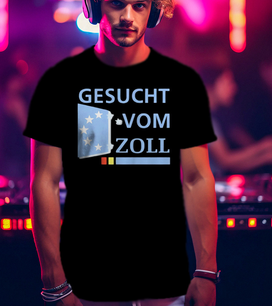 Gesucht Vom Zoll Sterne EU Symbol Farben Banner T-Shirt