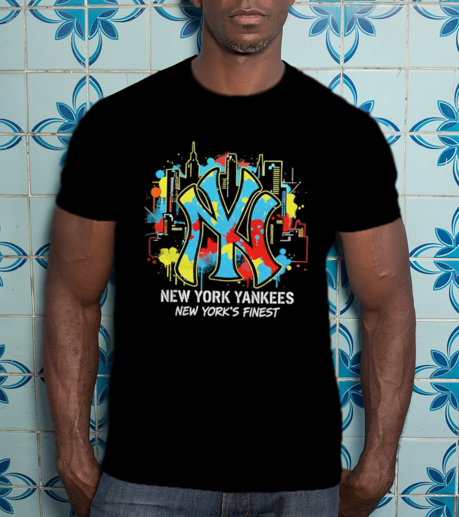 New York Yankees City Skyline New York's Finest T-Shirt