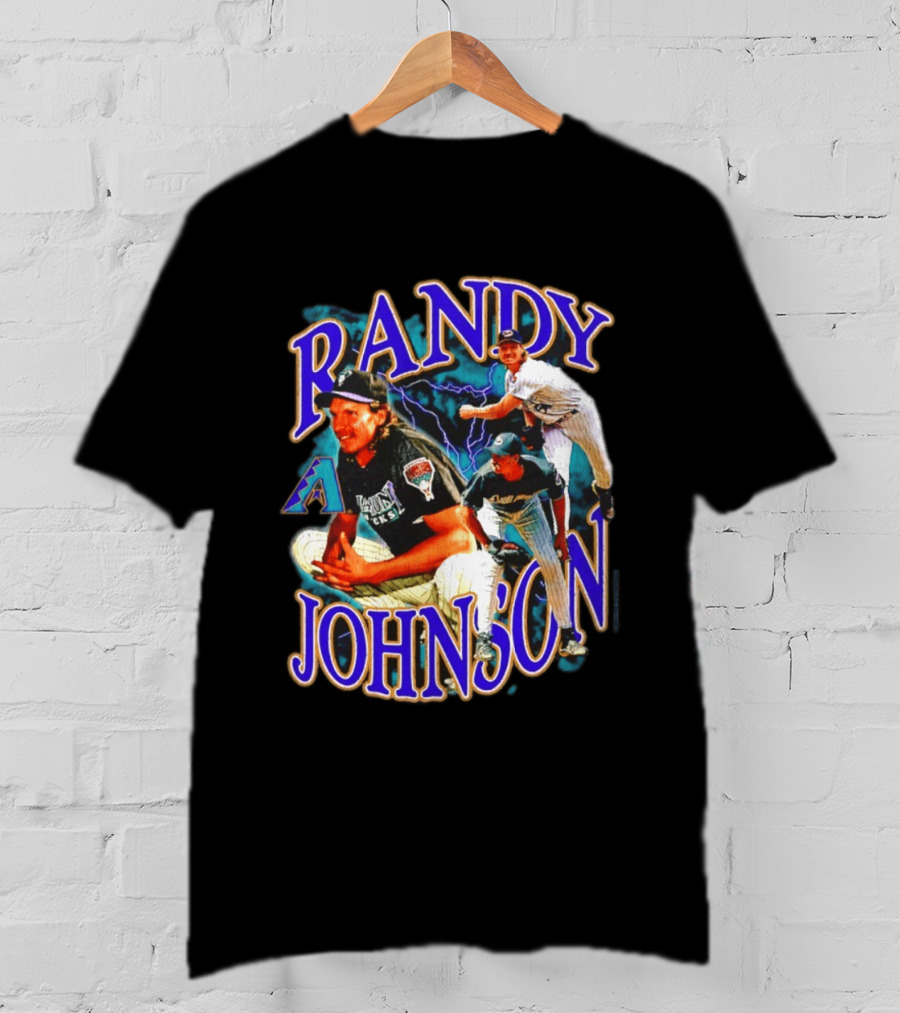 Randy Johnson Arizona Diamondbacks Legendary Pitching Action T-Shirt