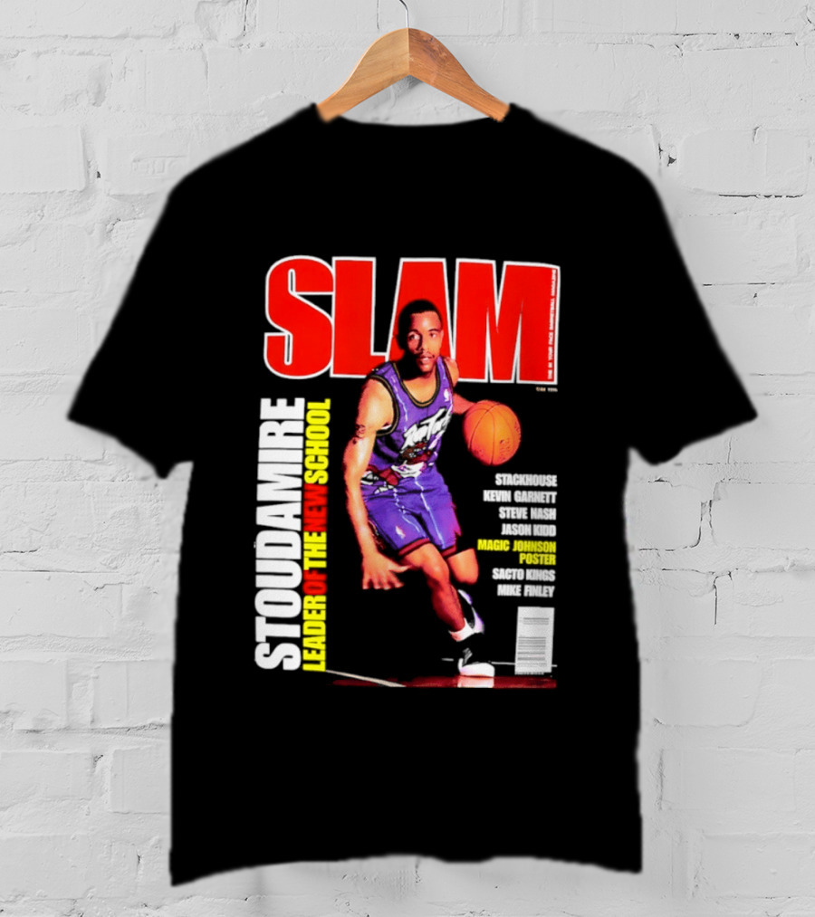 Slam Magazine May 1996 Stoudamire Leader Of The New School Raptors Championship Roster Fan Event T-Shirt