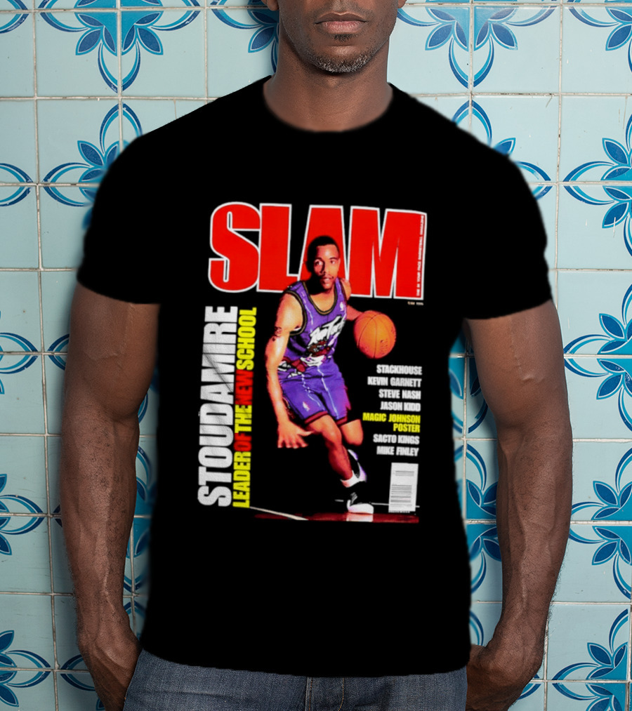 Slam Magazine May 1996 Stoudamire Leader Of The New School Raptors Championship Roster Fan Event T-Shirt