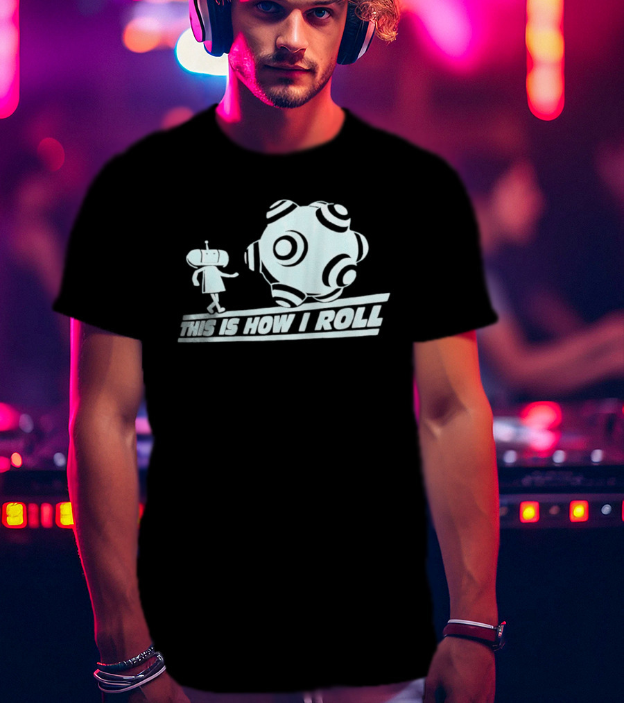 This Is How I Roll Katamari Damacy Character Pushing Ball T-Shirt
