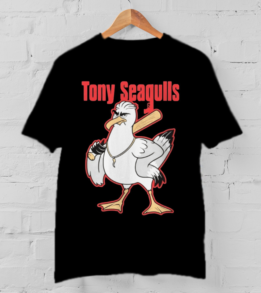 Tony Seagulls Seagull Baseball Bat Boston Red Sox Anthony Seigler T-Shirt