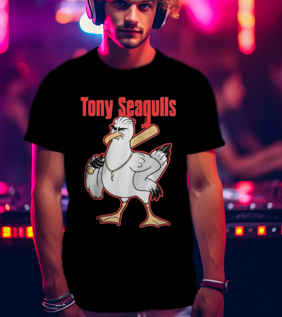 Tony Seagulls Seagull Baseball Bat Boston Red Sox Anthony Seigler T-Shirt