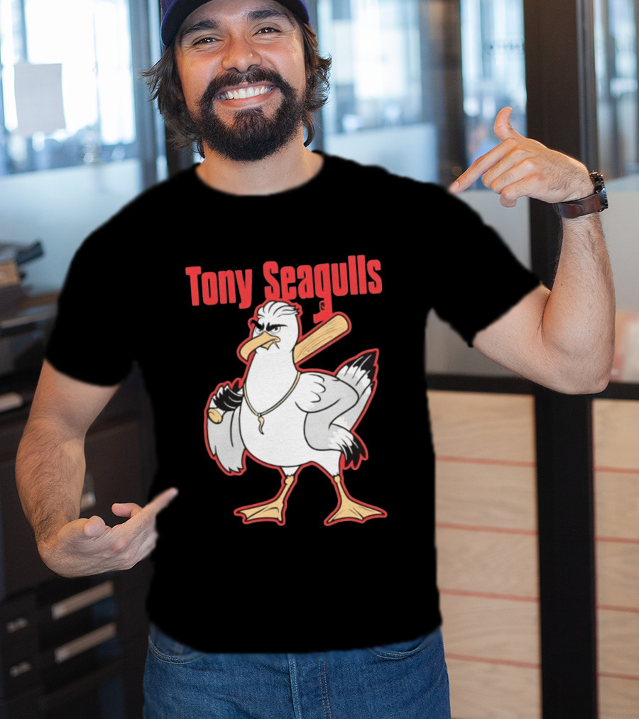Tony Seagulls Seagull Baseball Bat Boston Red Sox Anthony Seigler T-Shirt