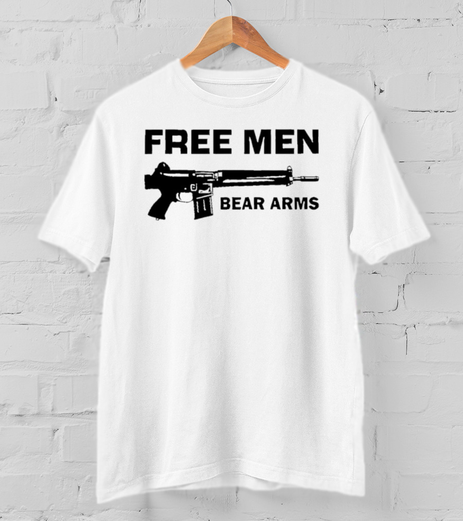 Free Men Bear Arms Rifle T-Shirt