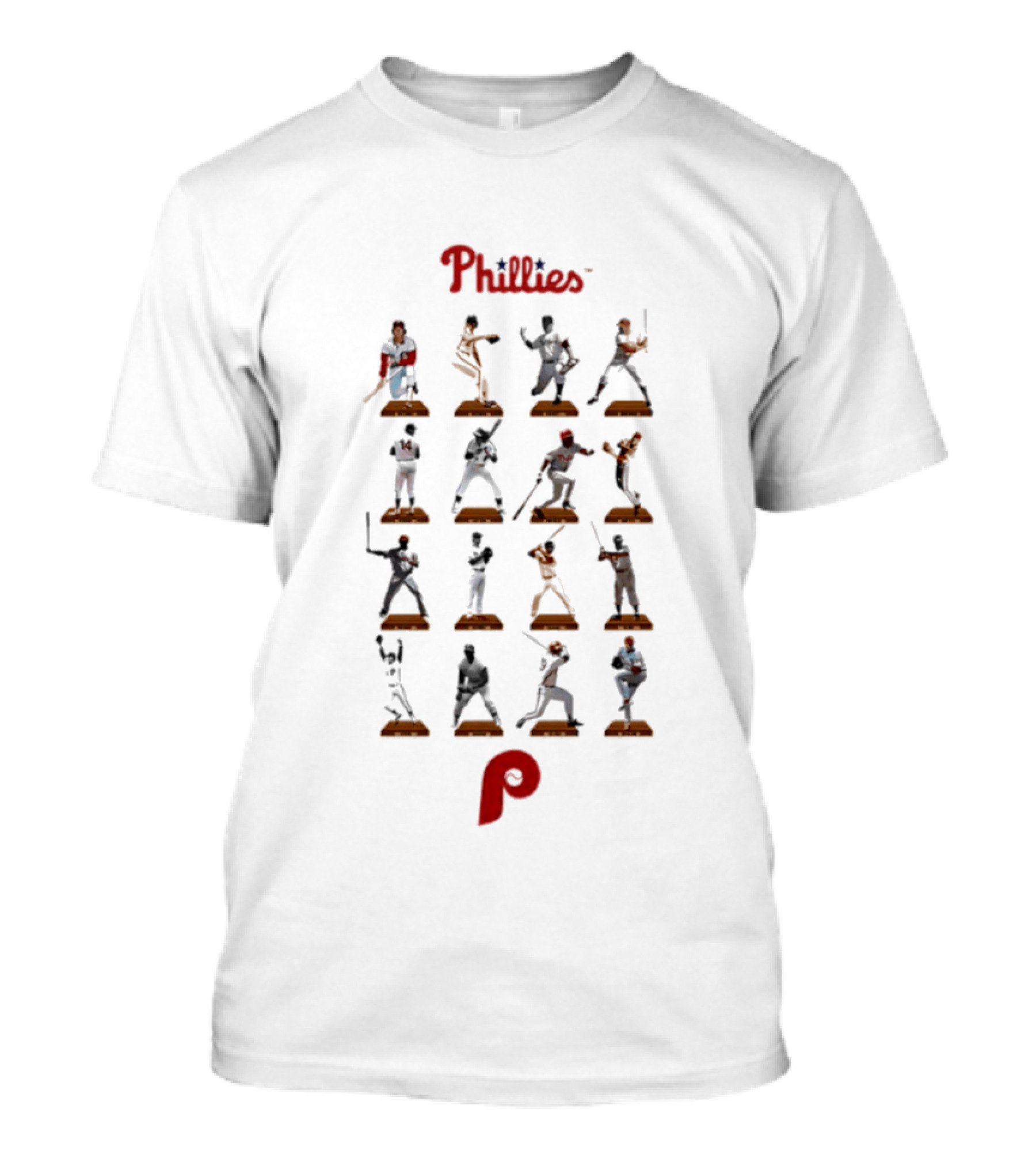 Philadelphia Phillies Legends Baseball Hall Of Fame Moments T-Shirt