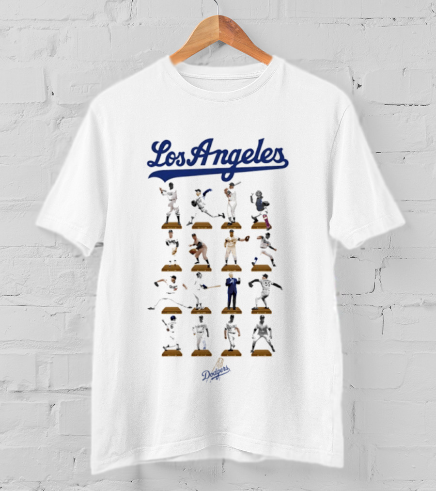 Los Angeles Dodgers Baseball Legends Hall Of Fame Moments T-Shirt
