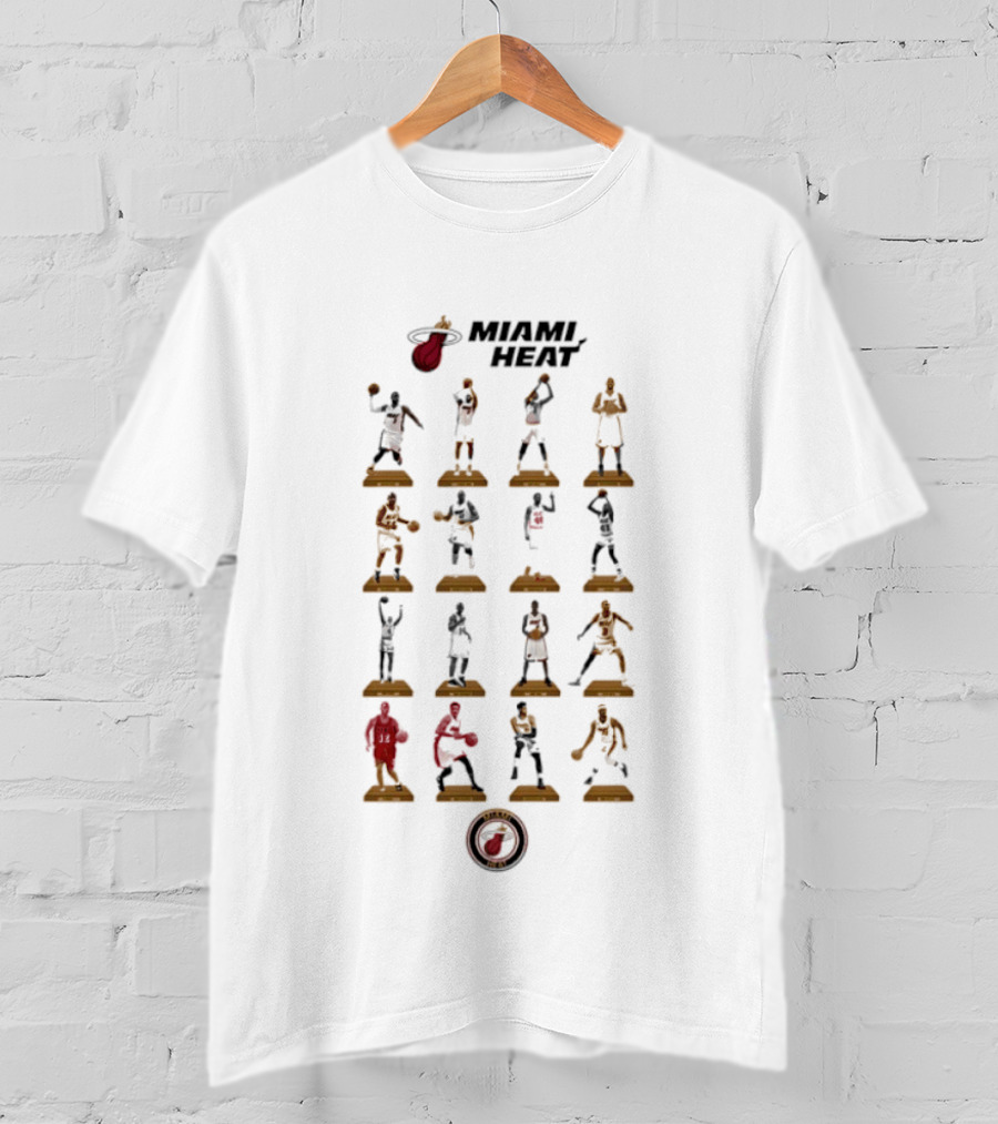 Miami Heat Legends NBA Basketball Icons Hall Of Fame T-Shirt