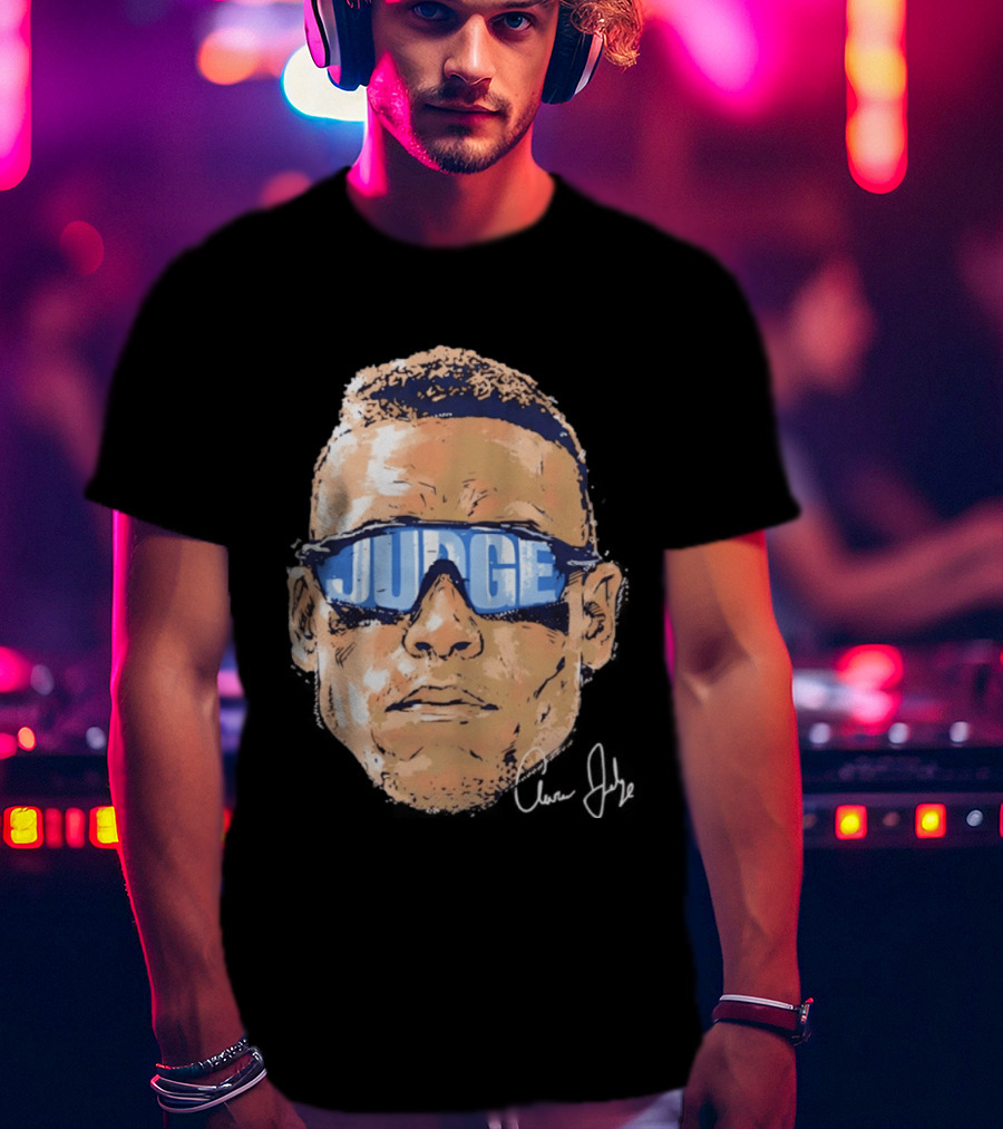 Aaron Judge New York Yankees Iconic Swag Judge Sunglasses T-Shirt