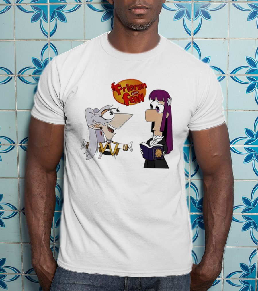 Frieren And Fern Phineas And Ferb Crossover Beyond Journey's End T-Shirt