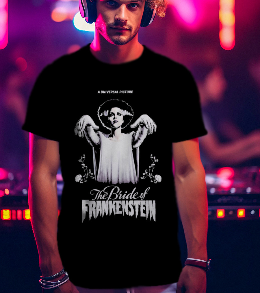 A Universal Picture The Bride Of Frankenstein Purple T-Shirt