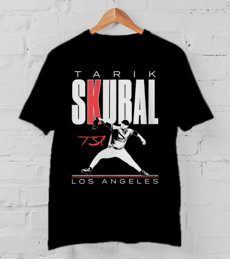 Tarik Skubal 37 Los Angeles Dodgers Baseball Player T-Shirt