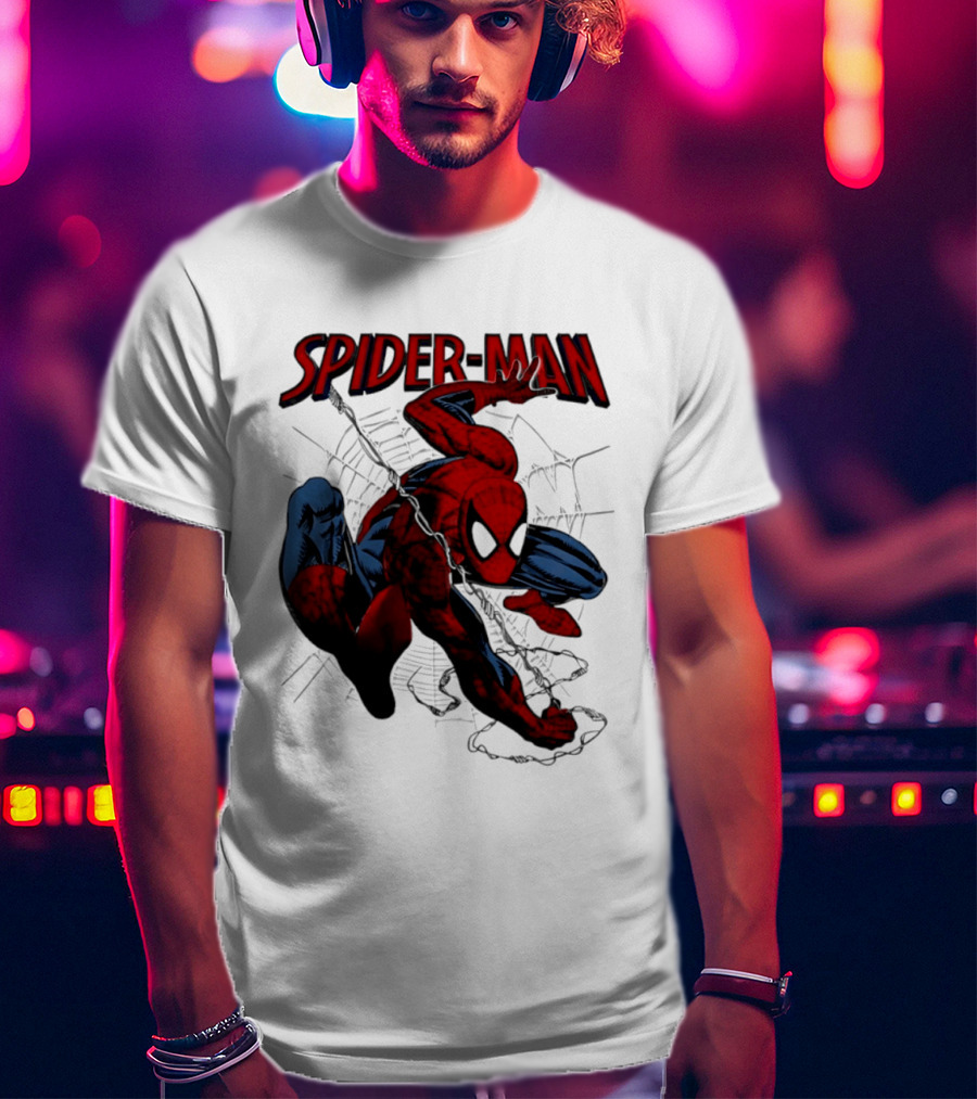 SPIDER MAN Marvel Superhero Man Spider Peter Parker Web Slinger T-Shirt