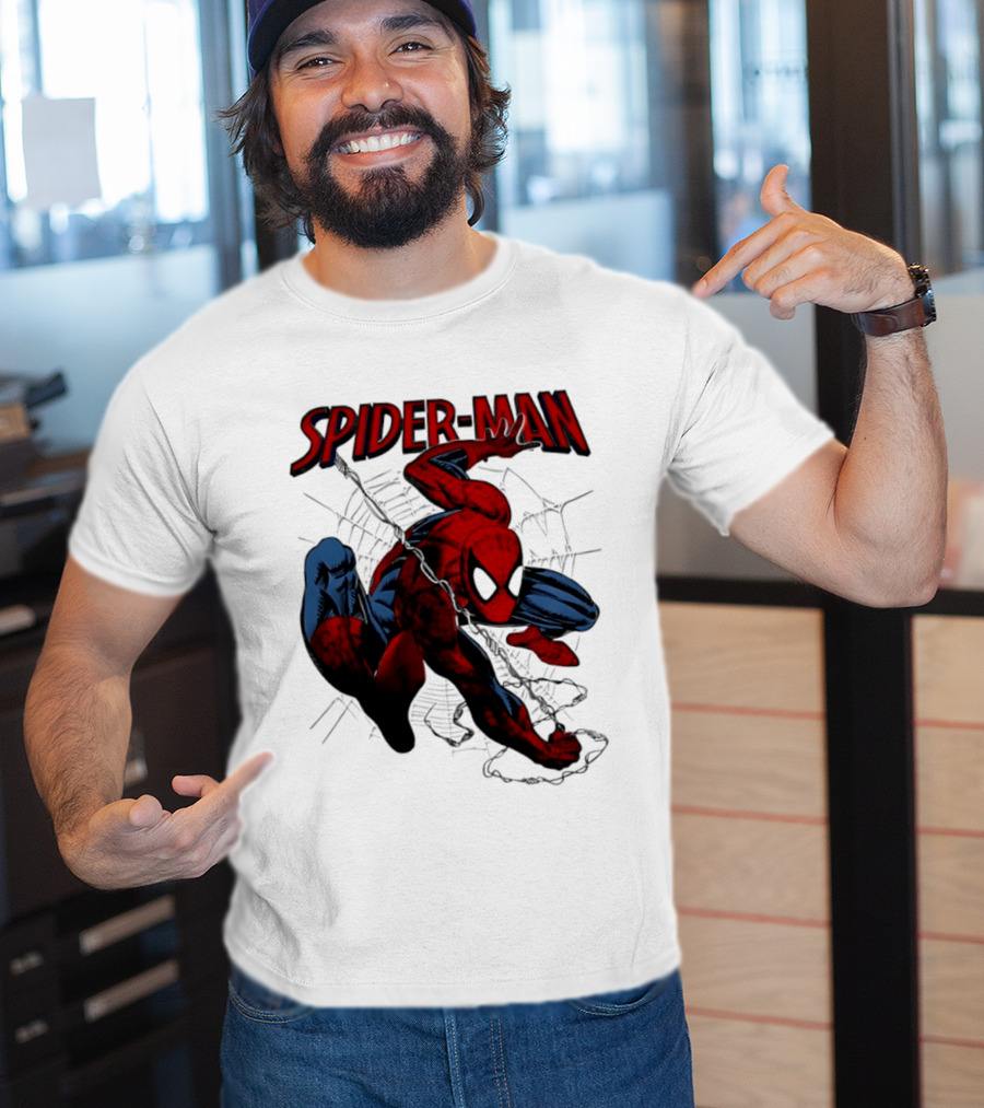 SPIDER MAN Marvel Superhero Man Spider Peter Parker Web Slinger T-Shirt