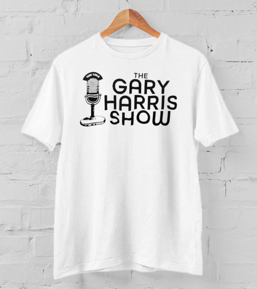 The Gary Harris Show Tide 100.9 Microphone T-Shirt