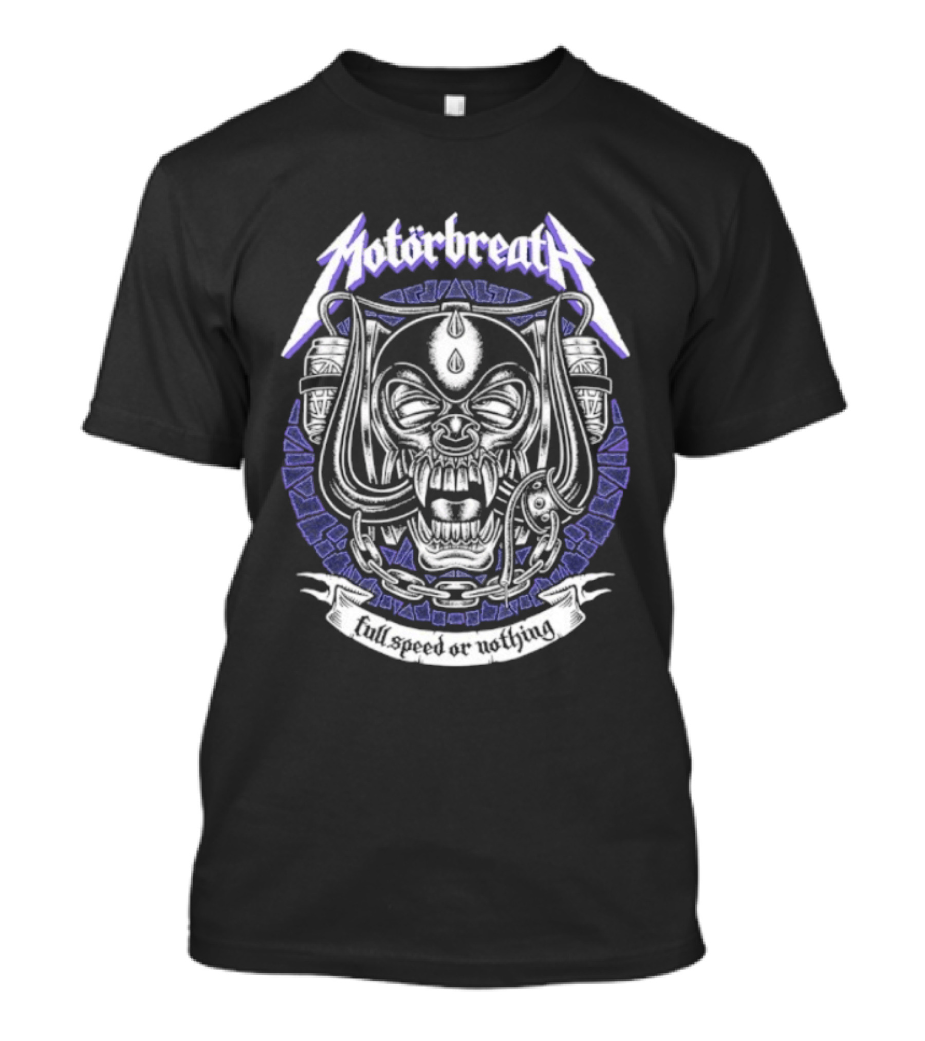 Motorbreath Full Speed Or Nothing Fanged Monster T-Shirt
