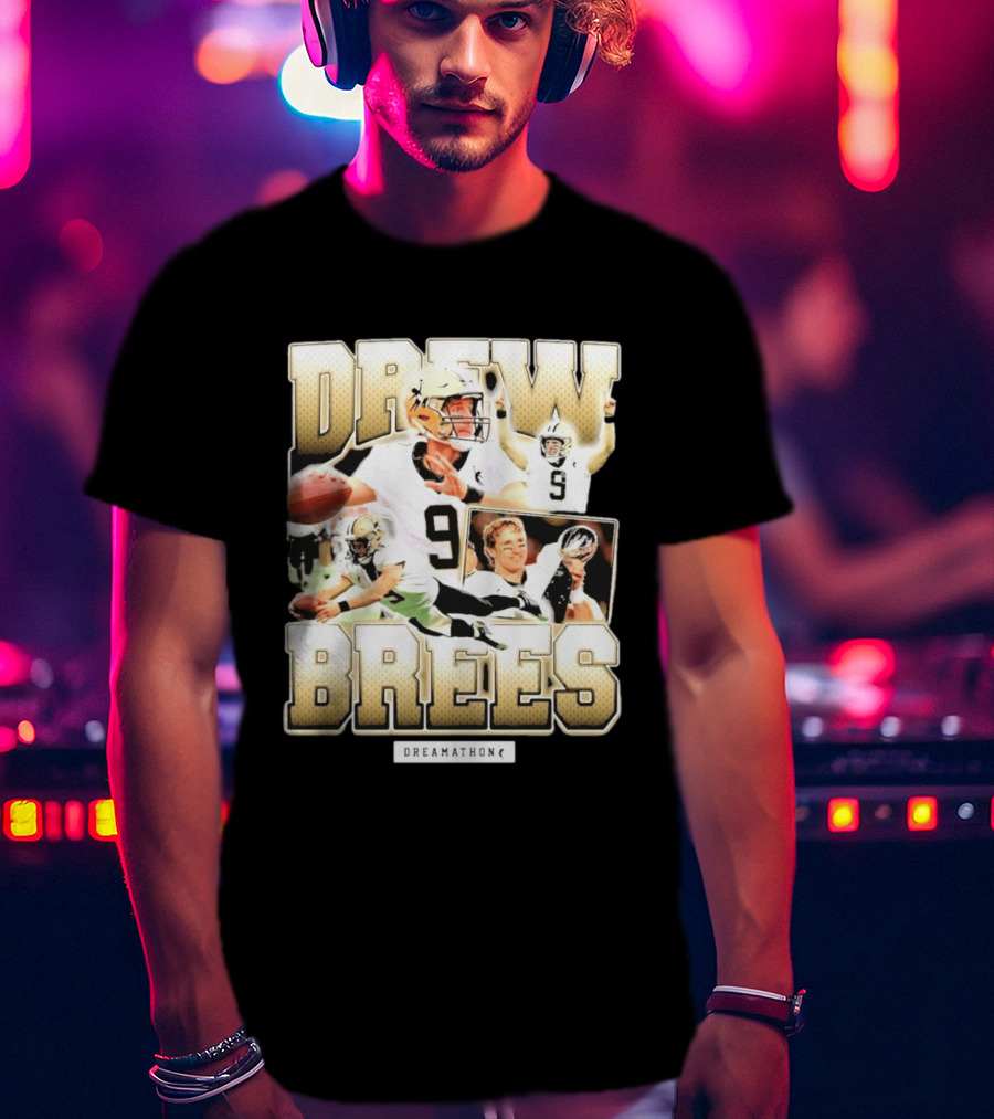 Drew Brees New Orleans 9 Dreamathon T-Shirt