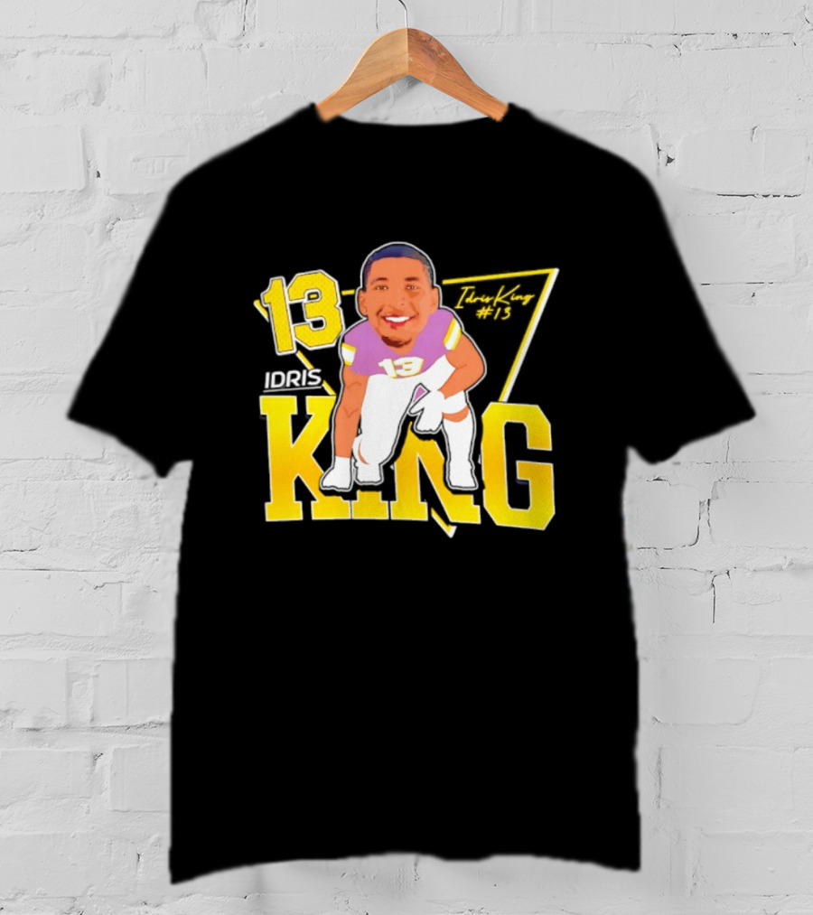 Idris King 13 Tennessee Tech Football Caricature T-Shirt