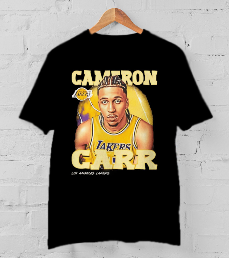 Cameron Carr Los Angeles Lakers NBA 2026 Airbrush T-Shirt