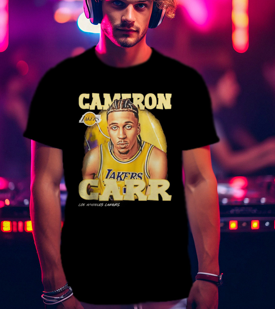 Cameron Carr Los Angeles Lakers NBA 2026 Airbrush T-Shirt