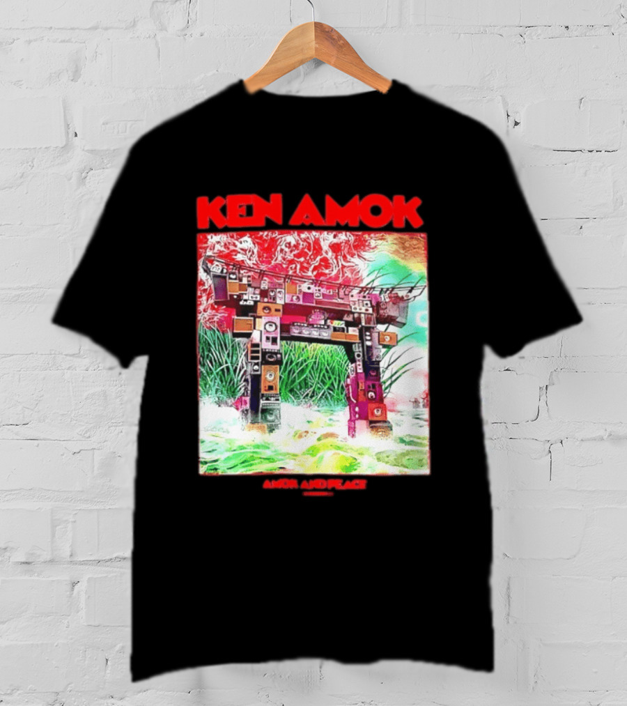 Ken Amok Amok And Peace Speaker Torii Technicolor Gateway T-Shirt