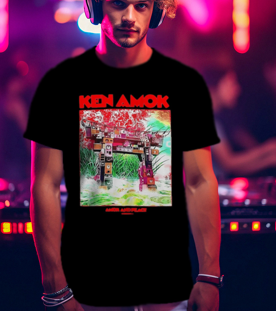 Ken Amok Amok And Peace Speaker Torii Technicolor Gateway T-Shirt