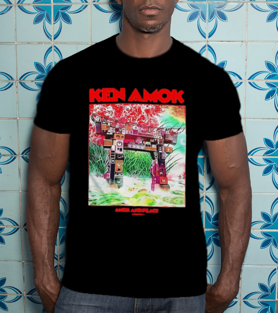 Ken Amok Amok And Peace Speaker Torii Technicolor Gateway T-Shirt